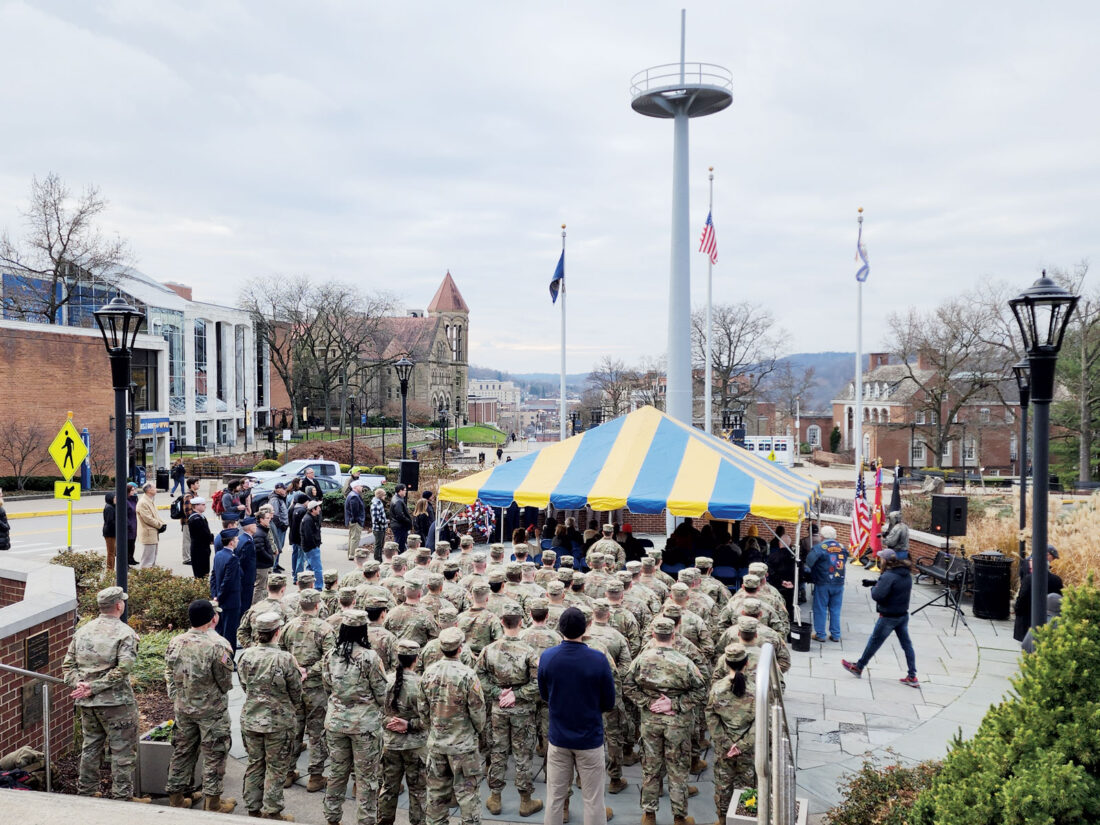 Mission Accomplished: Getting the mast of the USS West Virginia to WVU’s Oglebay Plaza was a tall order
